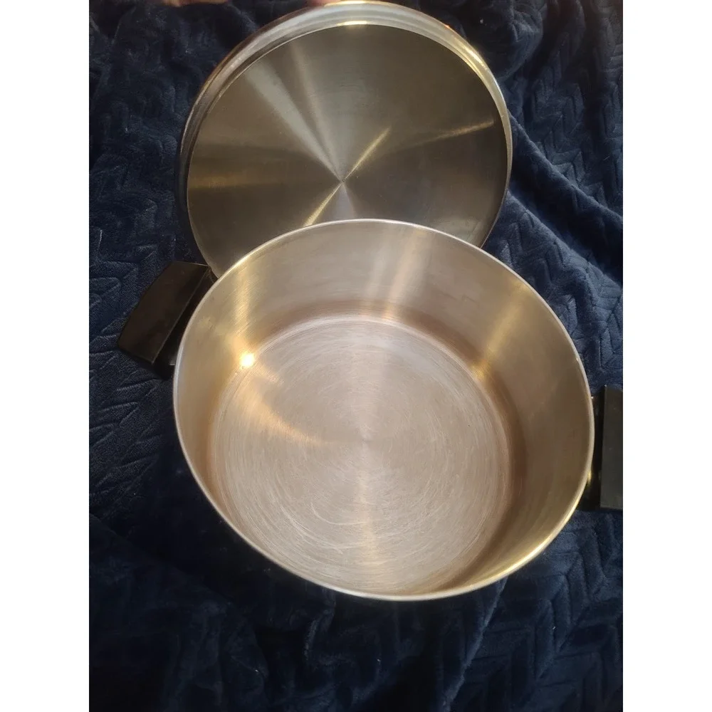 Revere Ware 4.5 Qt 18/10 Stainless Steel Stock Pot with Lid Dutch Oven 1801